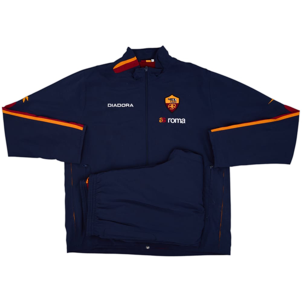 2003-04 Roma Diadora Tracksuit - 7/10 - (XXL)