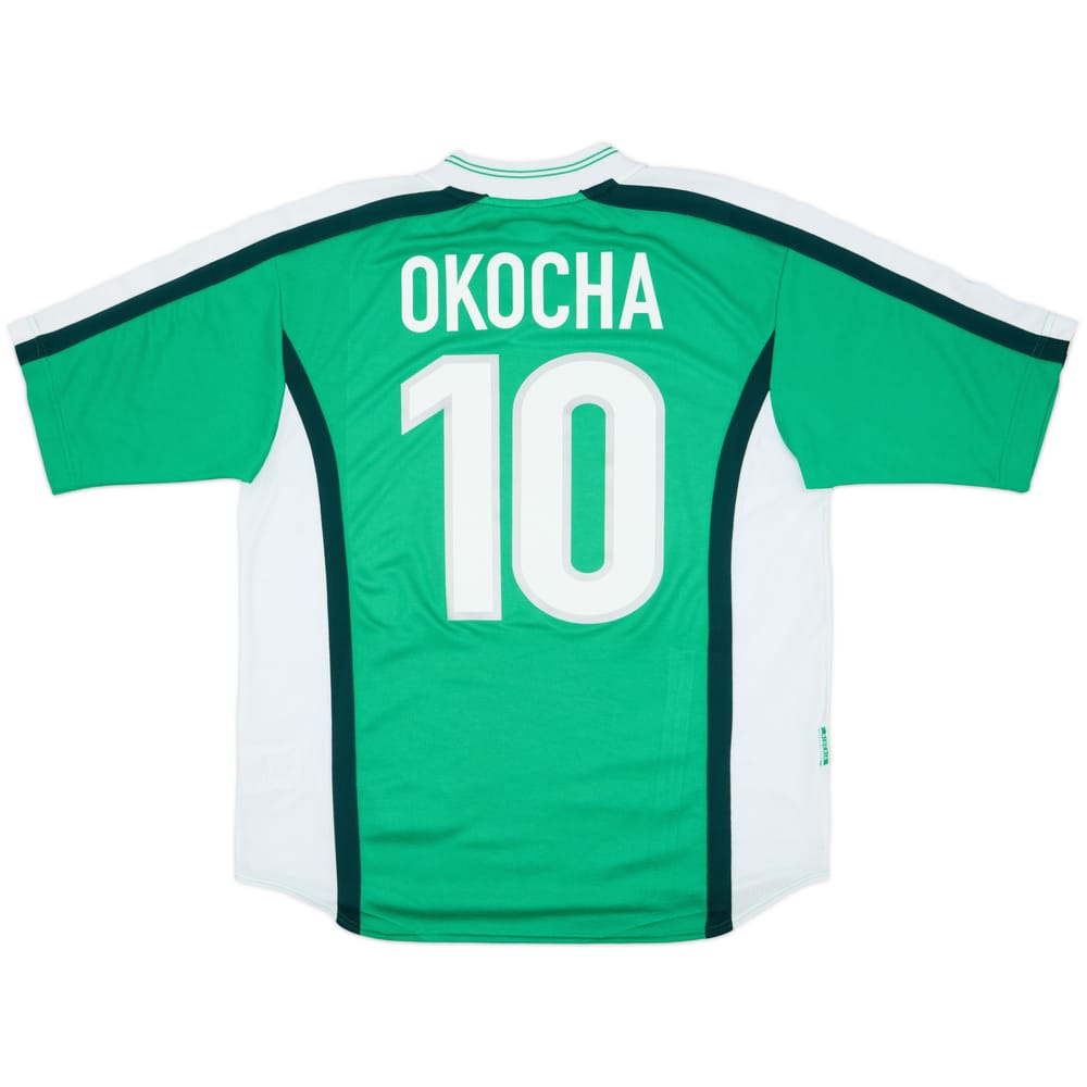 1998-00 Nigeria Home Shirt Okocha #10 - 8/10 - (L)