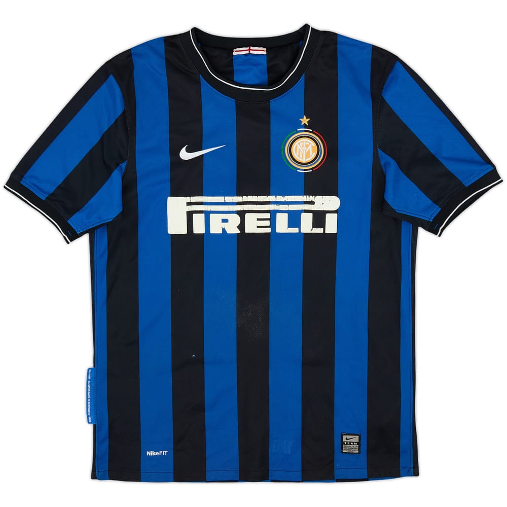 2009-10 Inter Milan Home Shirt - 5/10 - (XL.Boys)