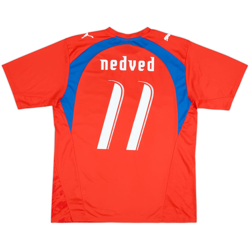 2006-08 Czech Republic Basic Home Shirt Nedved #11 - 5/10 - (L)