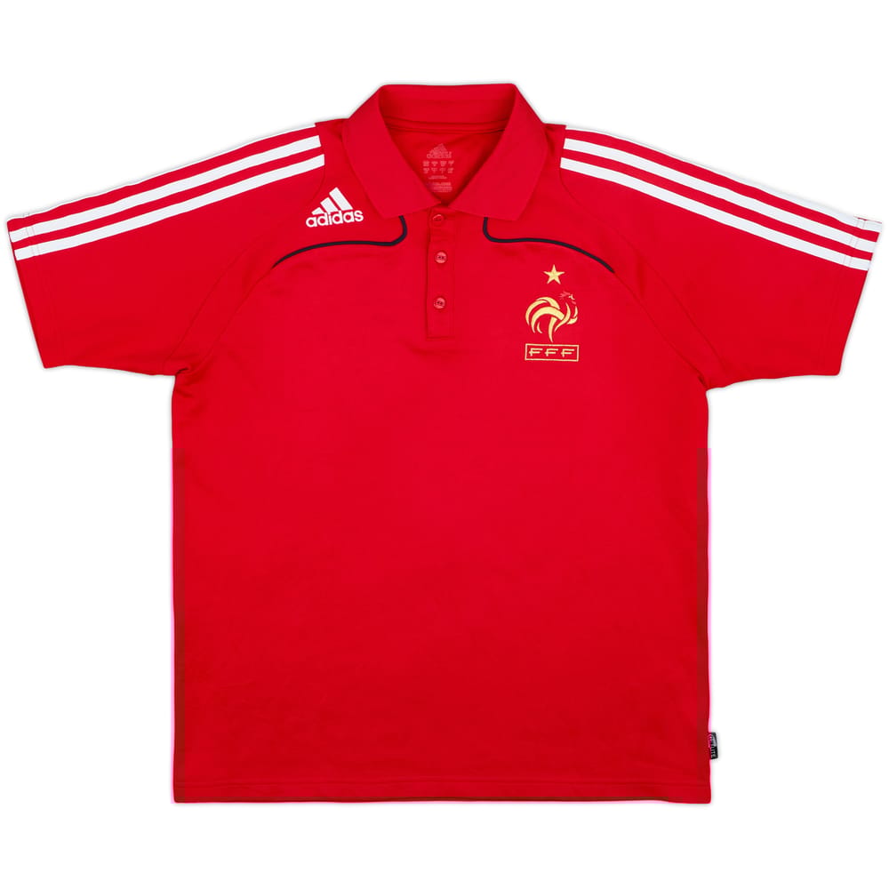2007-08 France adidas Polo Shirt - 8/10 - (L)