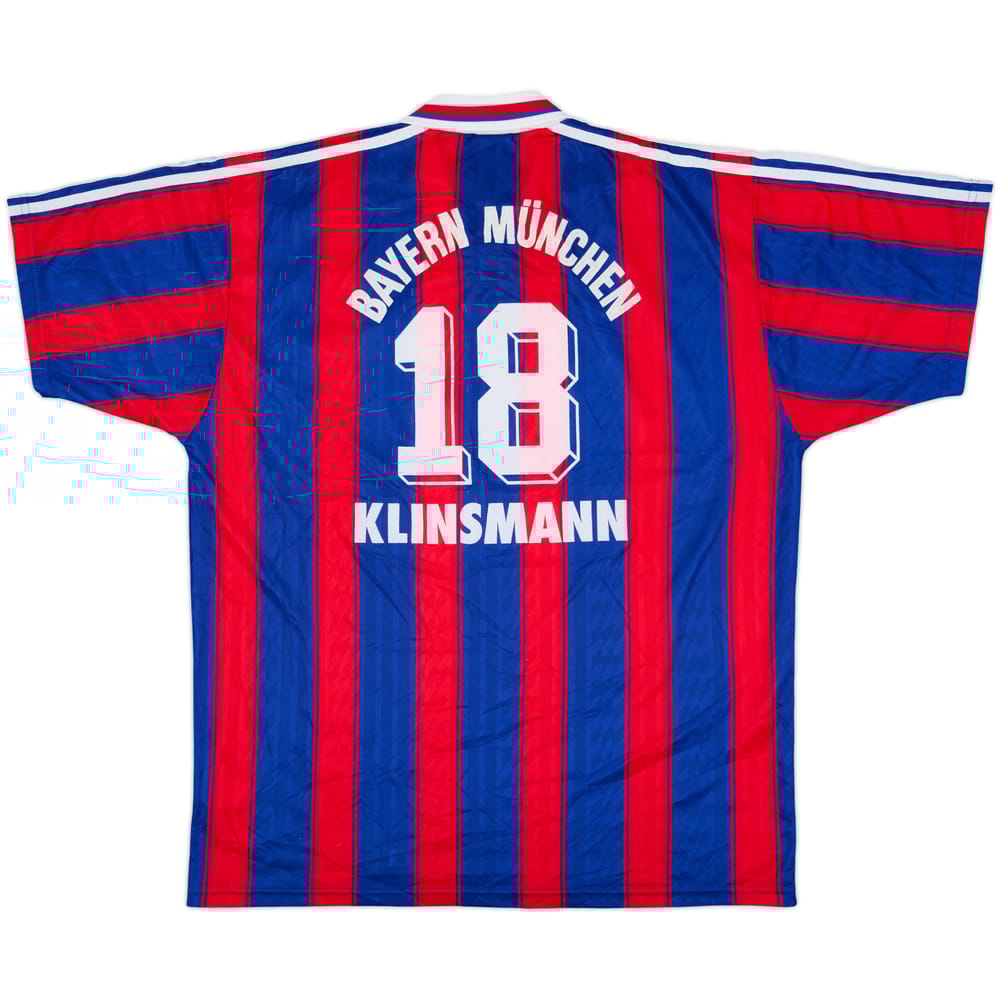 1995-97 Bayern Munich Home Shirt Klinsmann #18 - 8/10 - (XL)