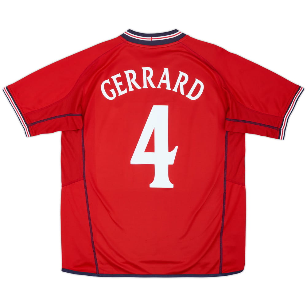 2002-04 England Away Shirt Gerrard #4 - 5/10 - (L)
