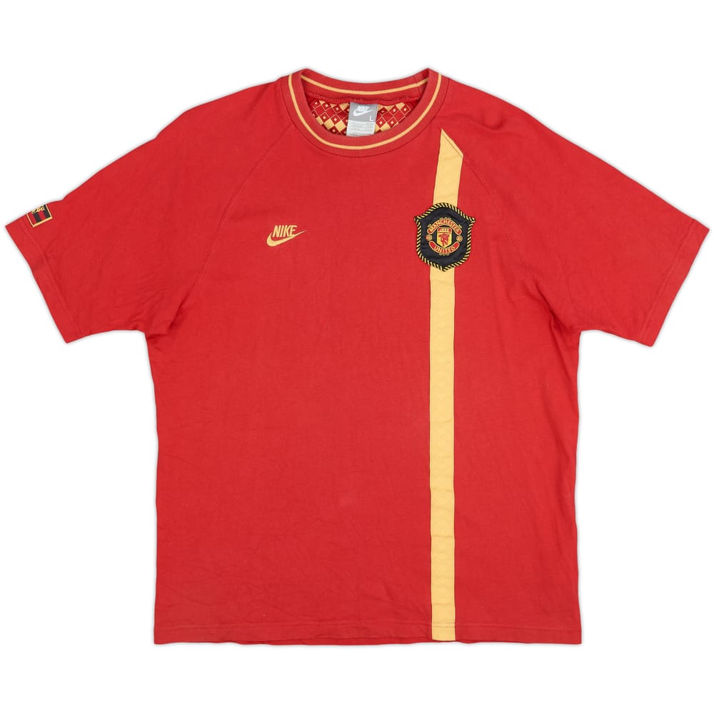 2007-08 Manchester United Nike Cotton Tee - 9/10 - (L)