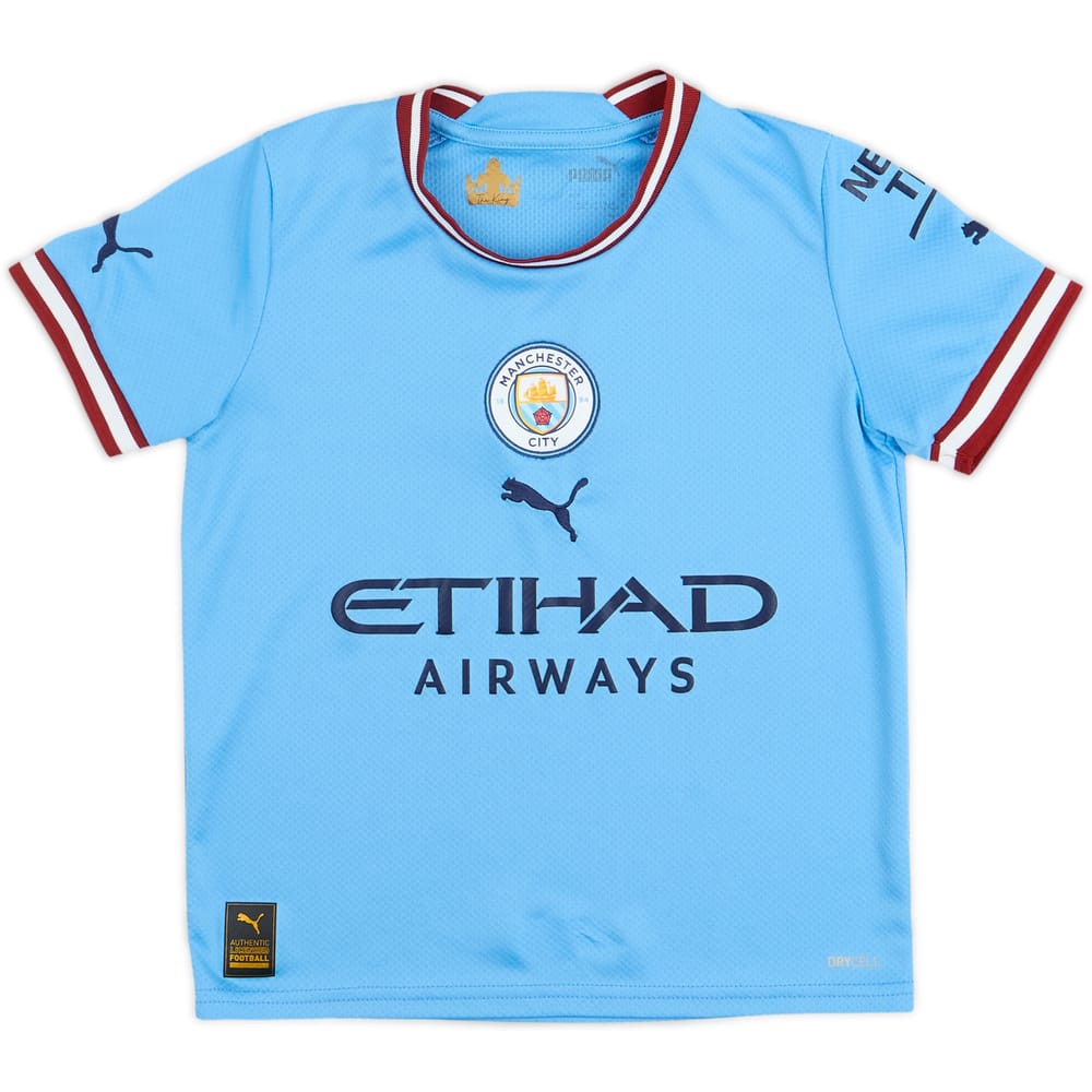 Camiseta de local del Manchester City 2022-23 - 8/10 - (Niños S.)