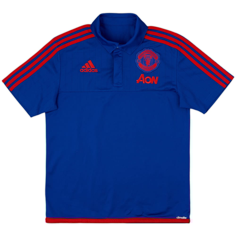 2015-16 Manchester United adidas Polo Shirt - 8/10 - (S)