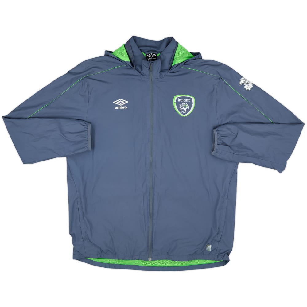 2016-17 Ireland Umbro Hooded Track Jacket - 8/10 - (XL)
