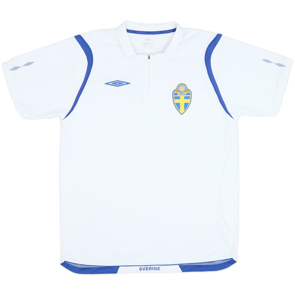 2006-07 Sweden Umbro 1/4 Zip Training Shirt - 8/10 - (L)