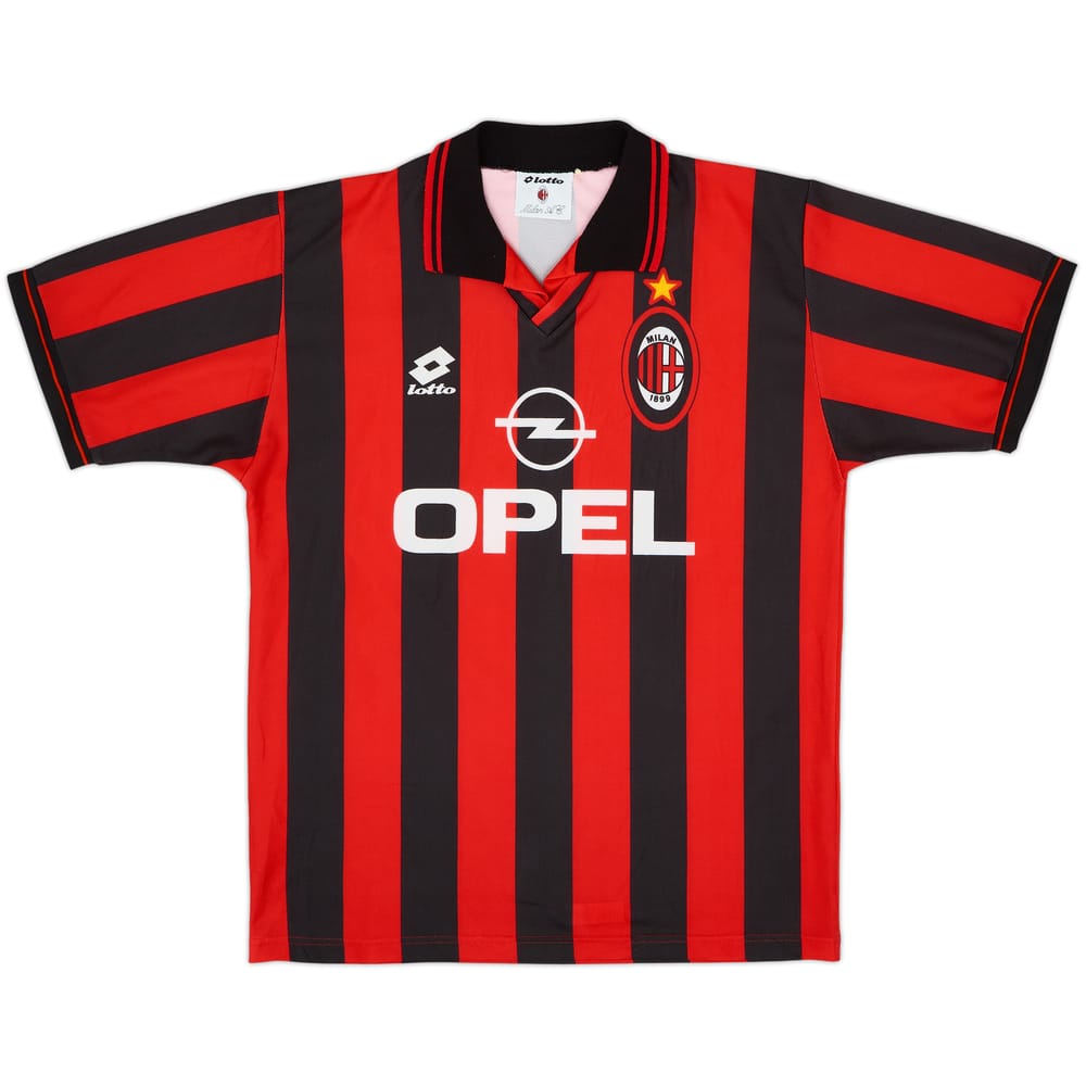 1995-96 AC Milan Home Shirt - 9/10 - (L)