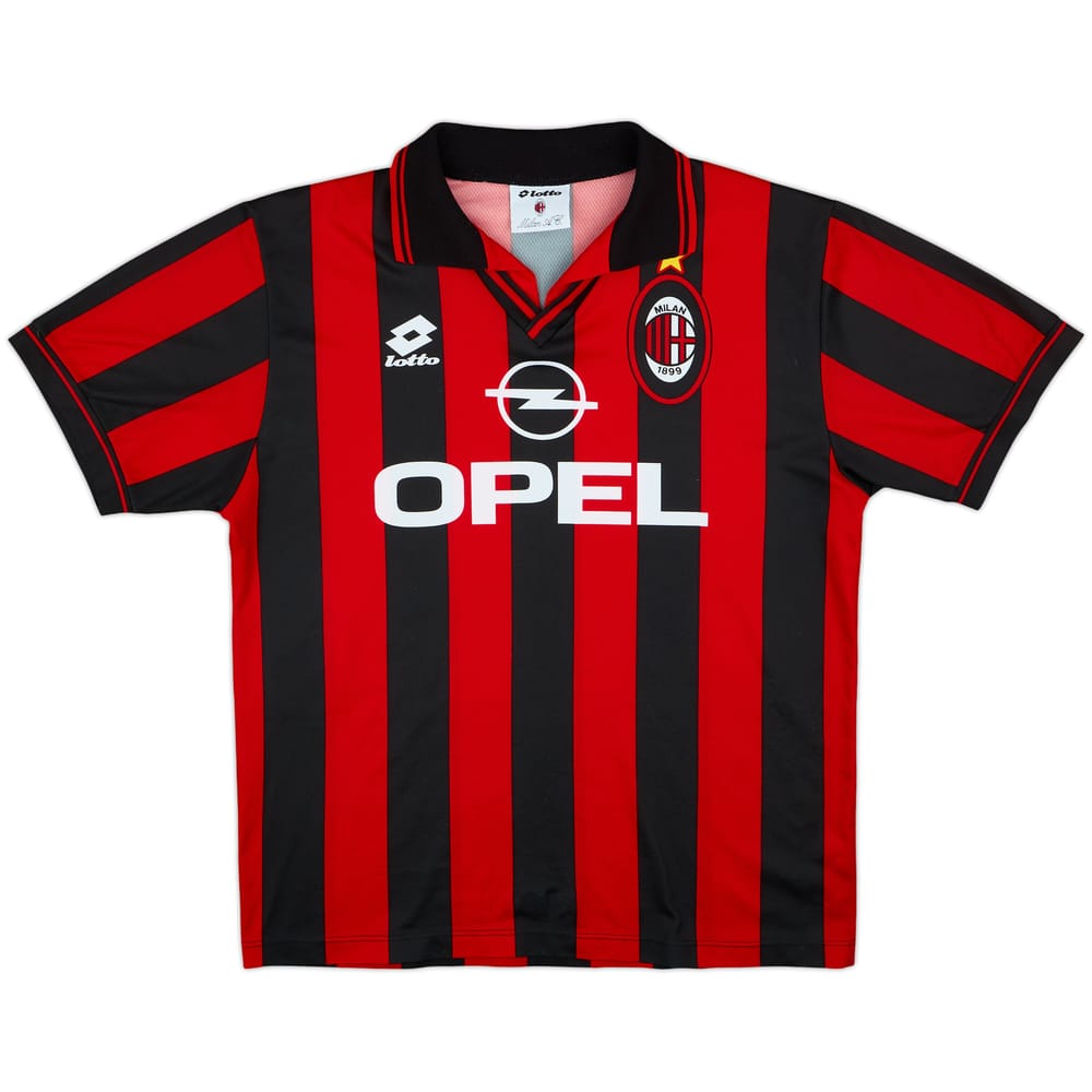 1995-96 AC Milan Home Shirt - 8/10 - (M)