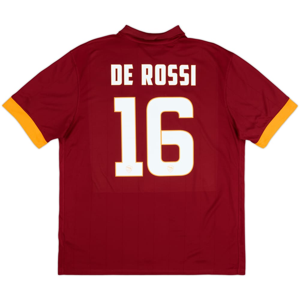 2014-15 Roma Home Shirt De Rossi #16 - 10/10 - (XL)