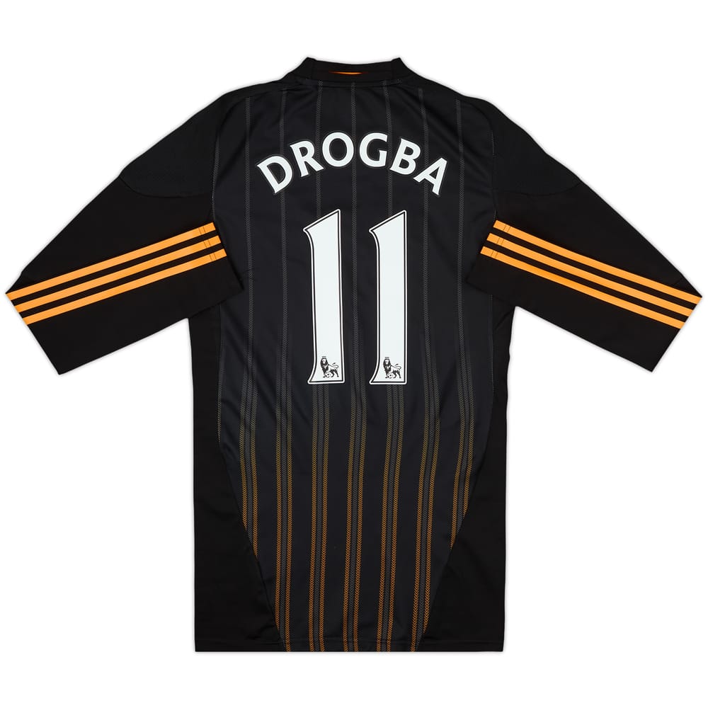 2010-11 Chelsea Player Issue Away L/S Shirt Drogba #11 - 9/10 - (S)