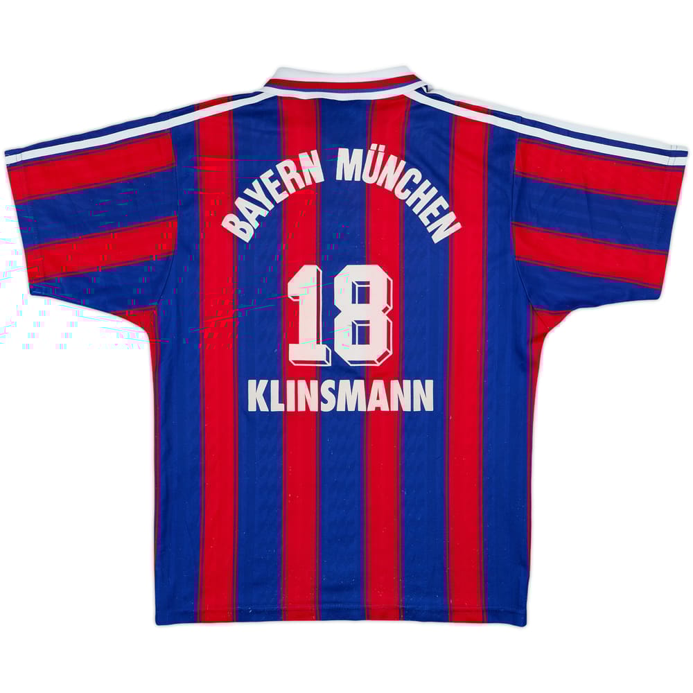 1995-97 Bayern Munich Home Shirt Klinsmann #18 - 4/10 - (S)