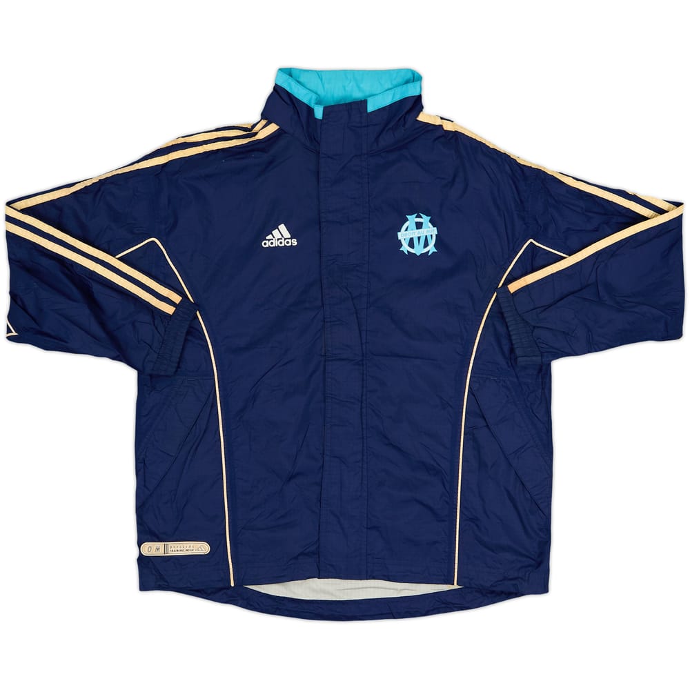 1999-00 Olympique Marseille adidas Hooded Rain Jacket - 5/10 - (L.Boys)
