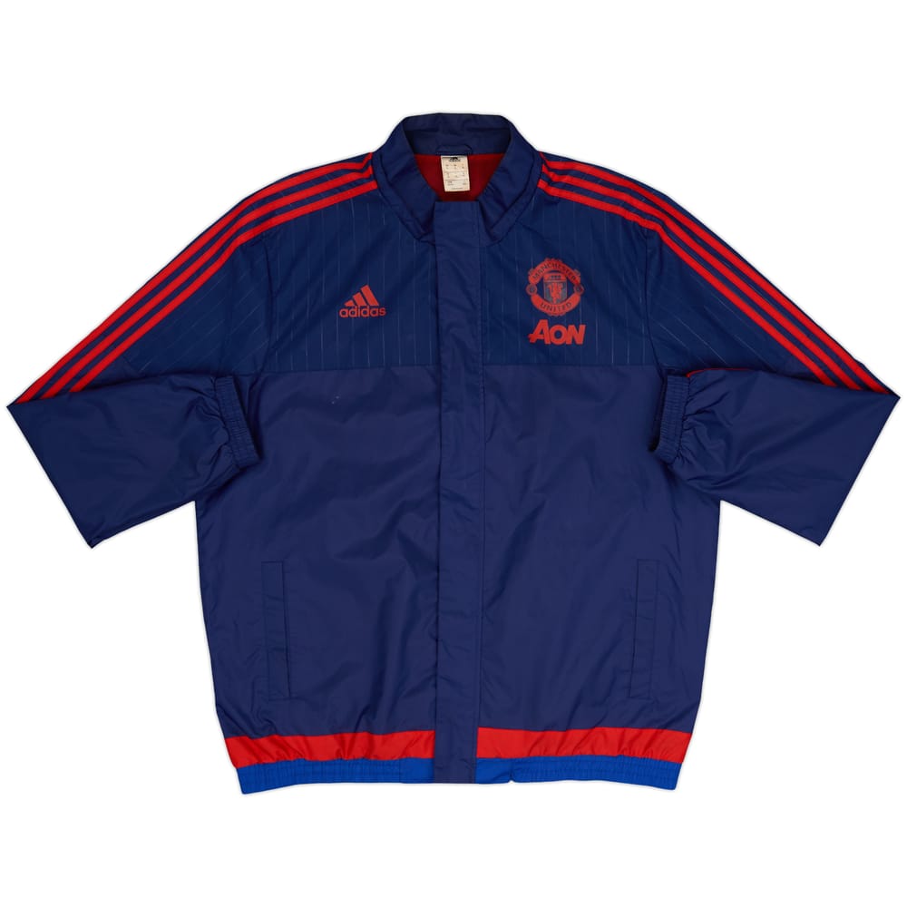 2015-16 Manchester United adidas Rain Jacket - 8/10 - (XL)