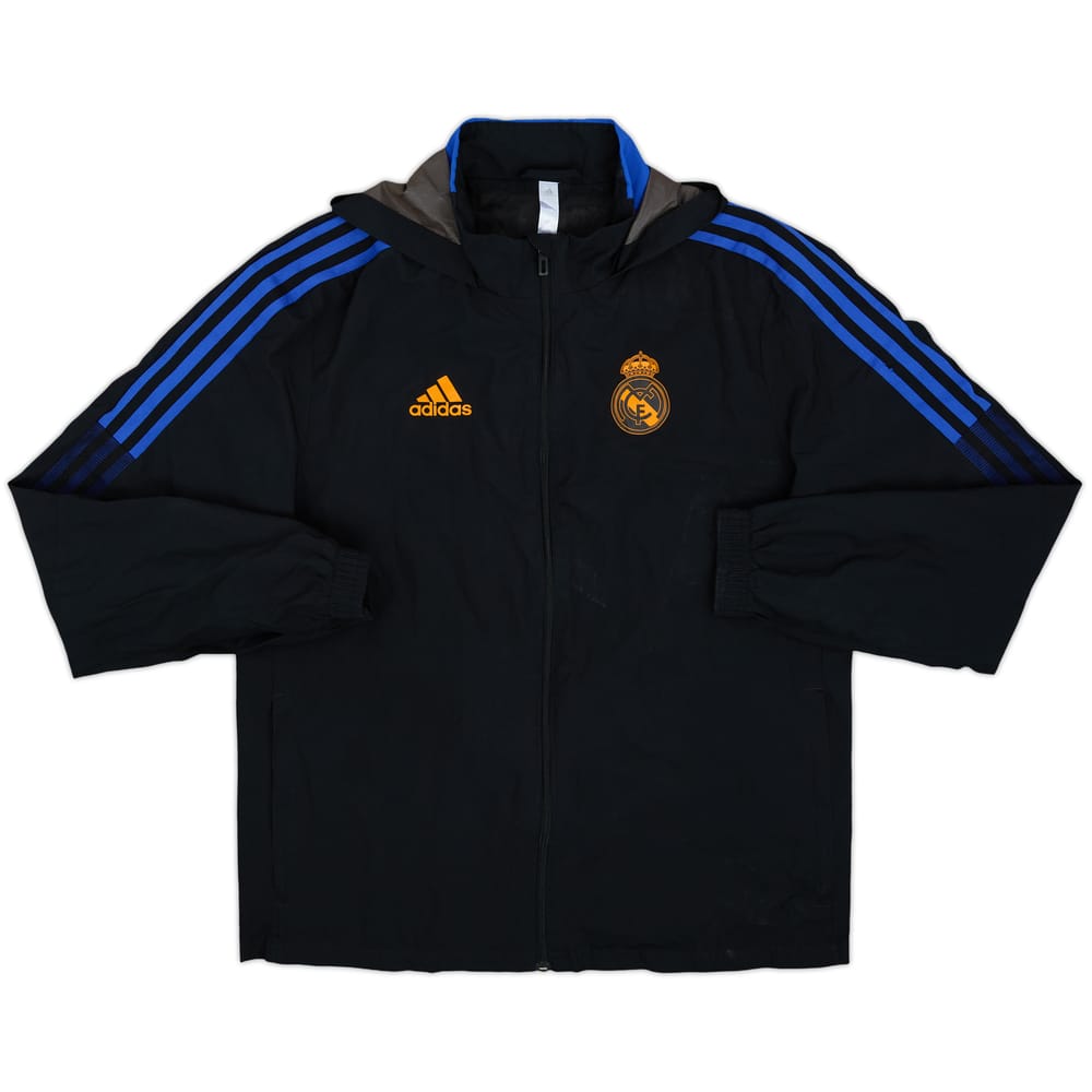 2021-22 Real Madrid adidas Hooded Track Jacket - 5/10 - (S)