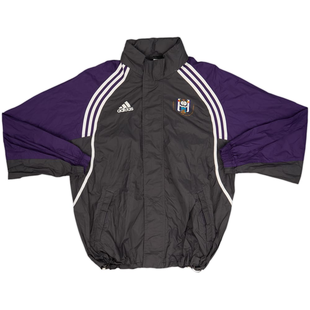 2000-01 Anderlecht adidas Chaqueta impermeable con capucha - 9/10 - (M/L)