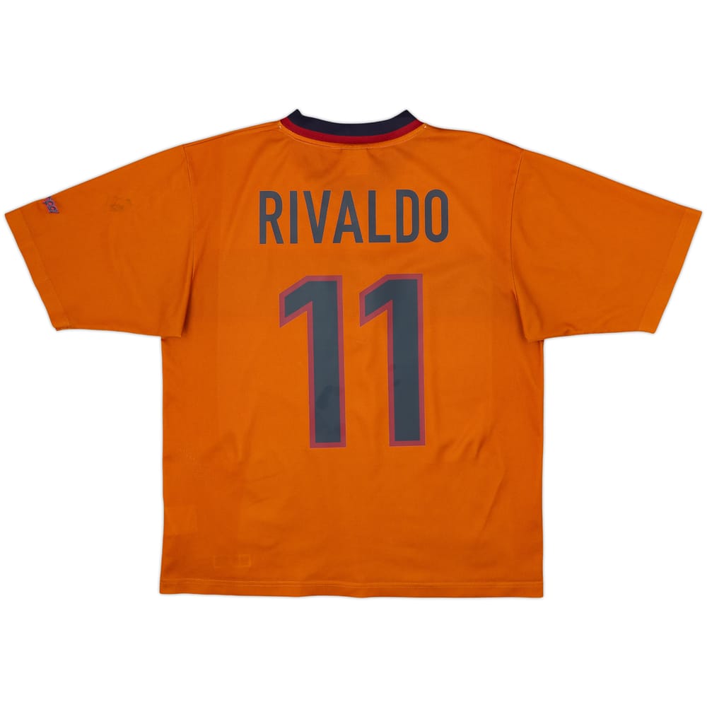 1998-00 Barcelona Basic Third Shirt Rivaldo #11 - 7/10 - (M)