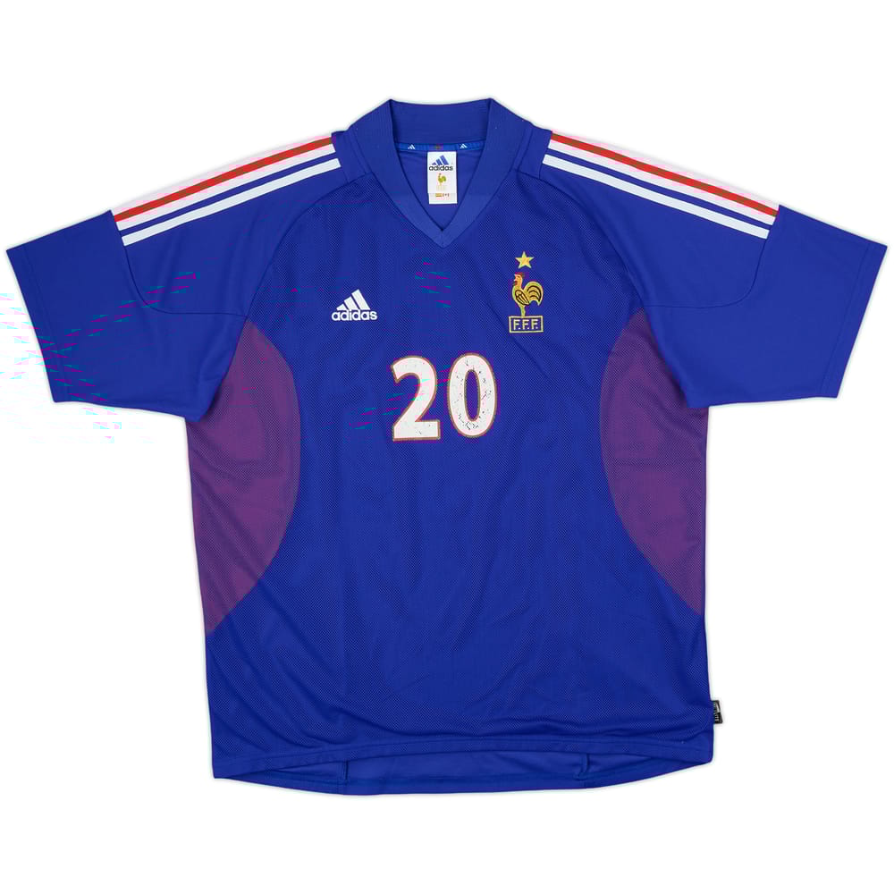 2002-04 France Home Shirt #20 - 6/10 - (XL)
