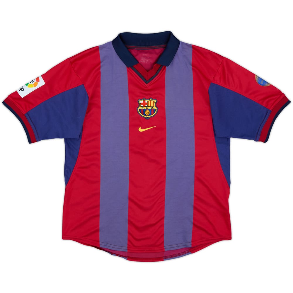 2000-01 Barcelona Home Shirt - 6/10 - (XL.Boys)