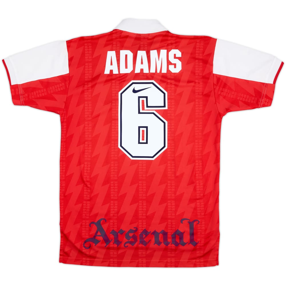 1994-96 Arsenal Home Shirt Adams #6 - 9/10 - (M)