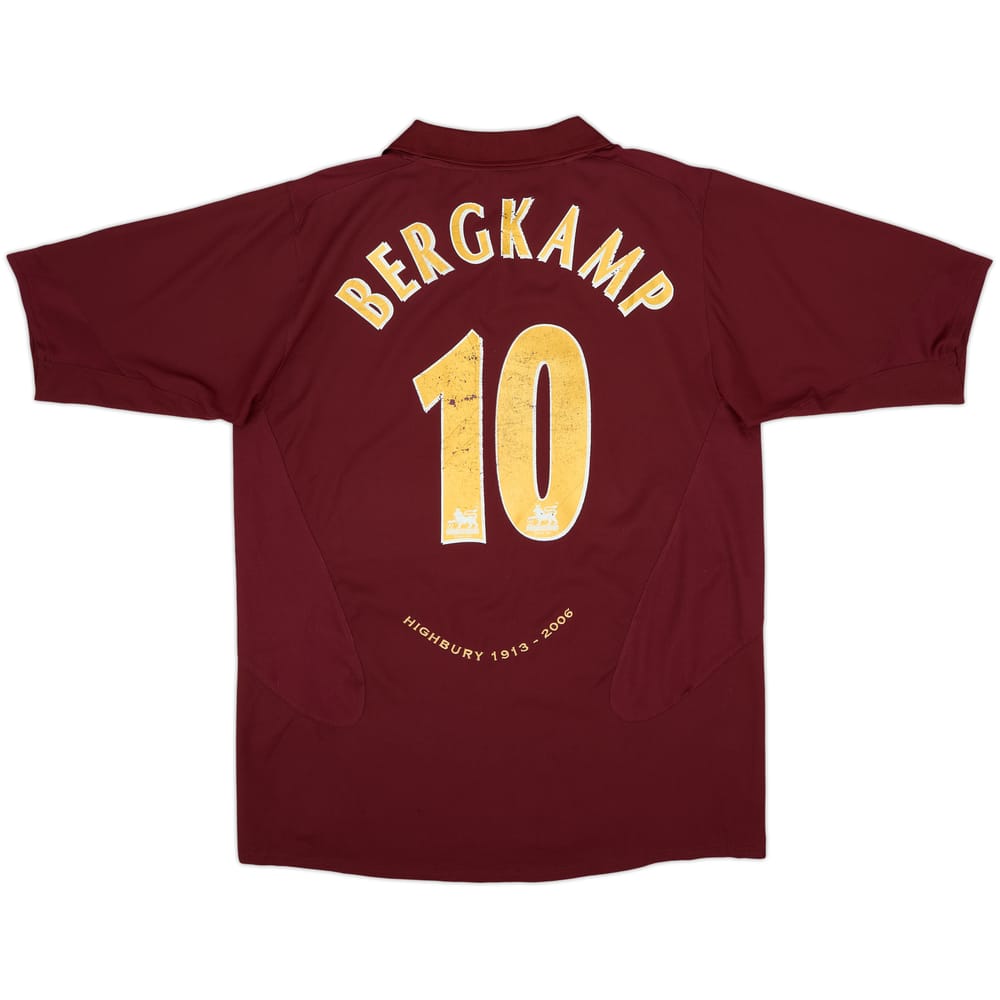 2005-06 Arsenal Home Shirt Bergkamp #10 - 6/10 - (L)
