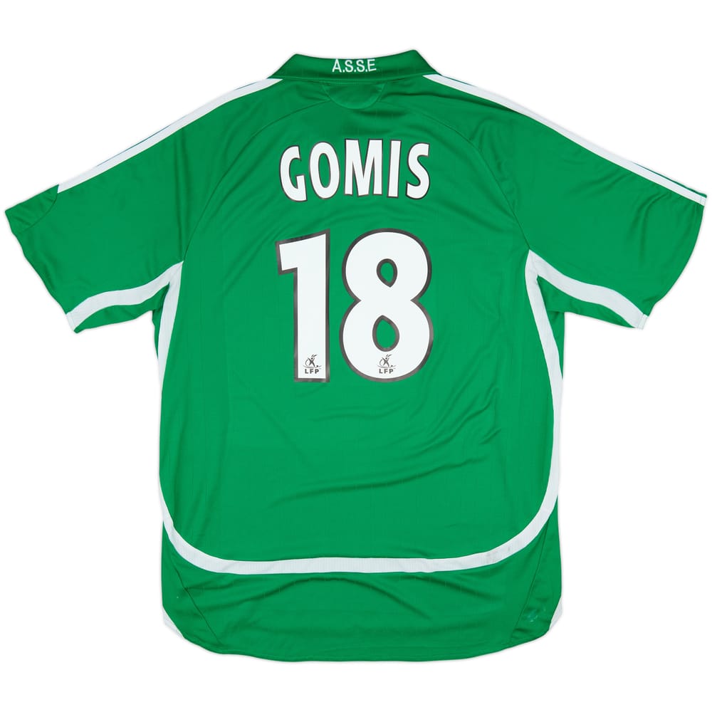2006-07 Saint Etienne Home Shirt Gomis #18 - 6/10 - (L)