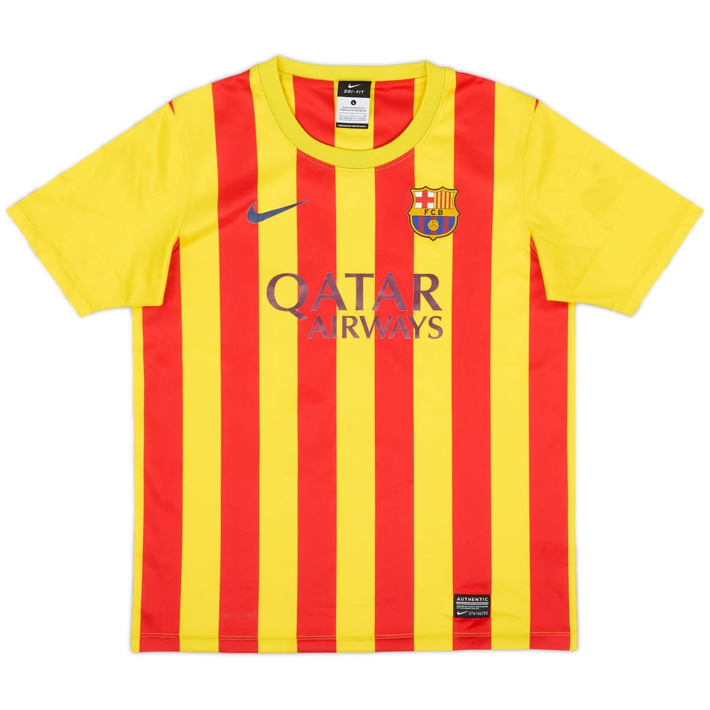 2013-15 Barcelona Basic Away Shirt - 6/10 - (L.Boys)