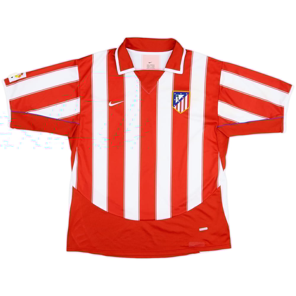 2003-04 Atletico Madrid Home Shirt - 6/10 - (L)