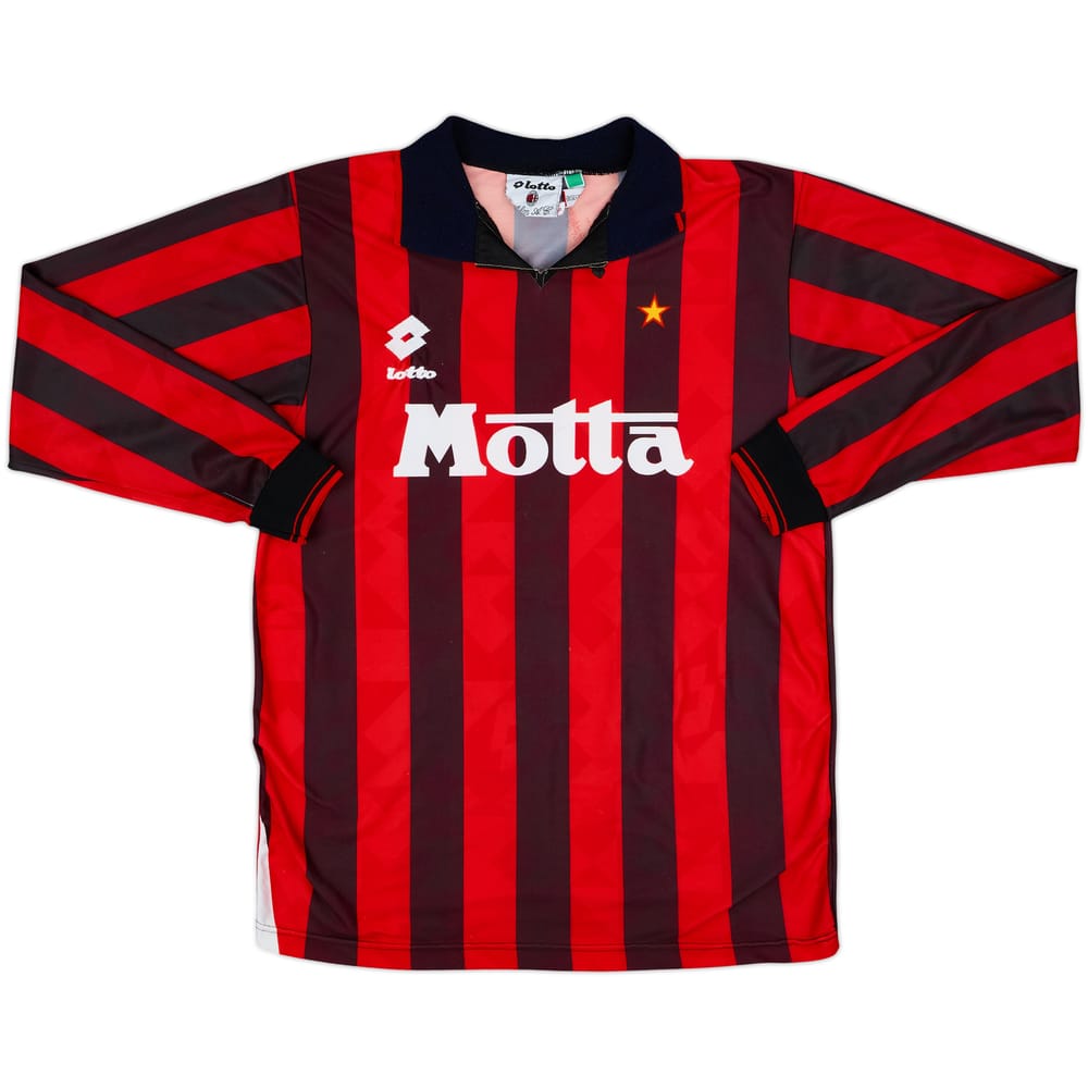 1993-94 AC Milan Home L/S Shirt - 3/10 - (M)