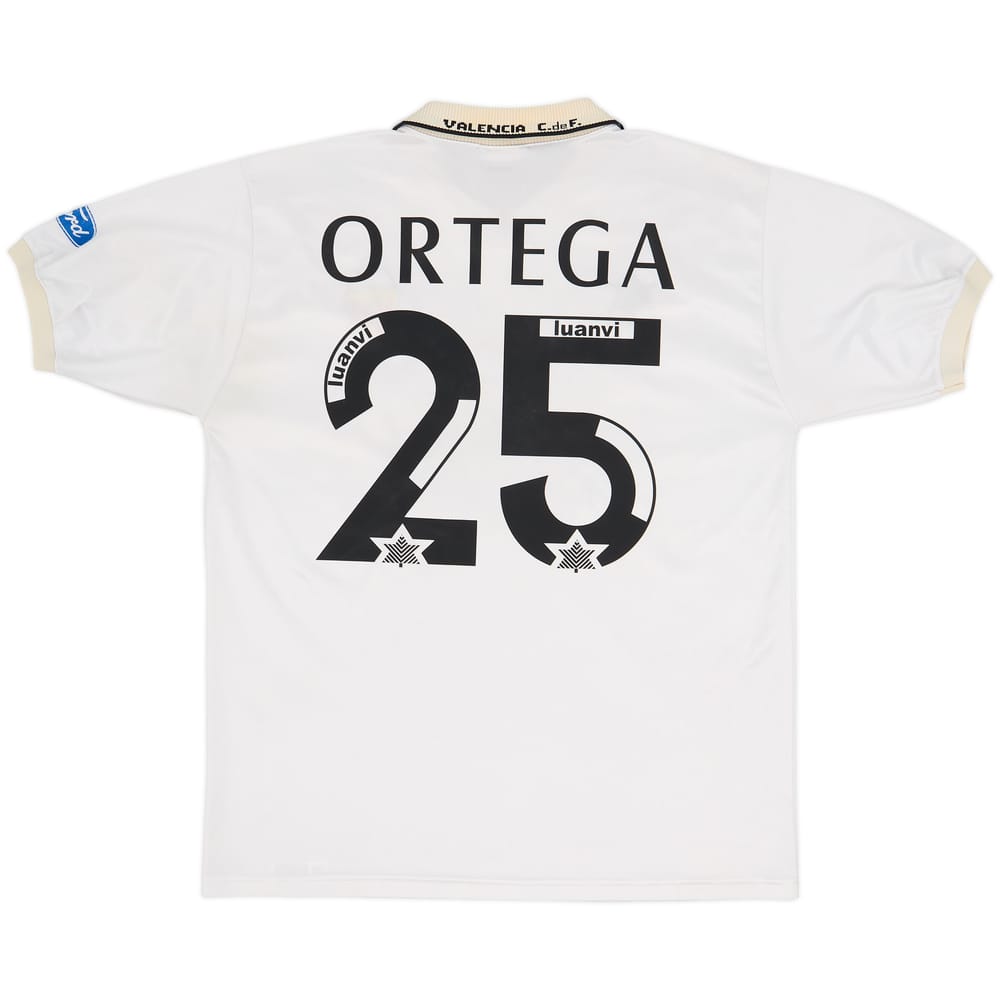1996-97 Valencia Home Shirt Ortega #25 - 6/10 - (XL)