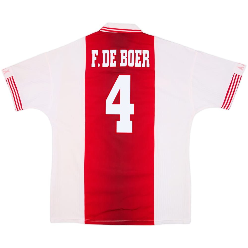 1997-98 Ajax Home Shirt F. De Boer #4 - 6/10 - (L)