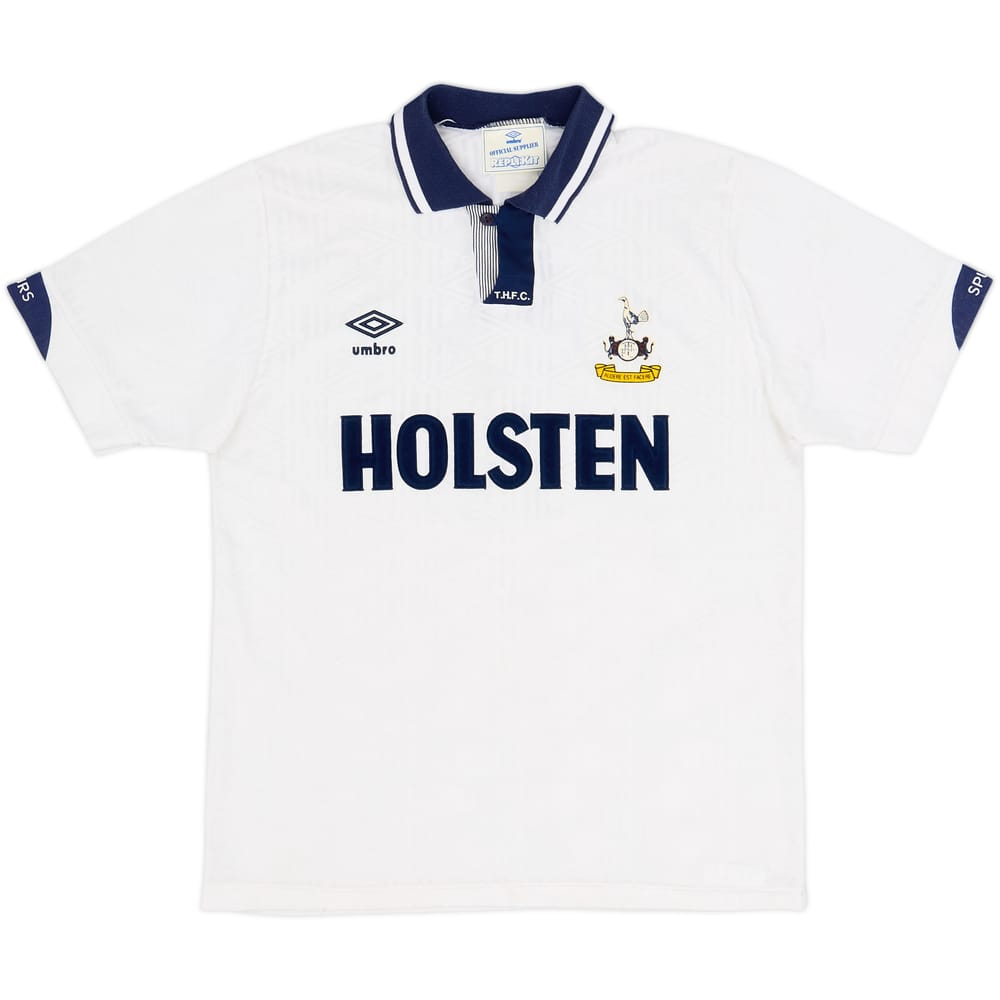 1991-93 Tottenham Home Shirt #8 (Gascoigne) - 10/10 - (M)