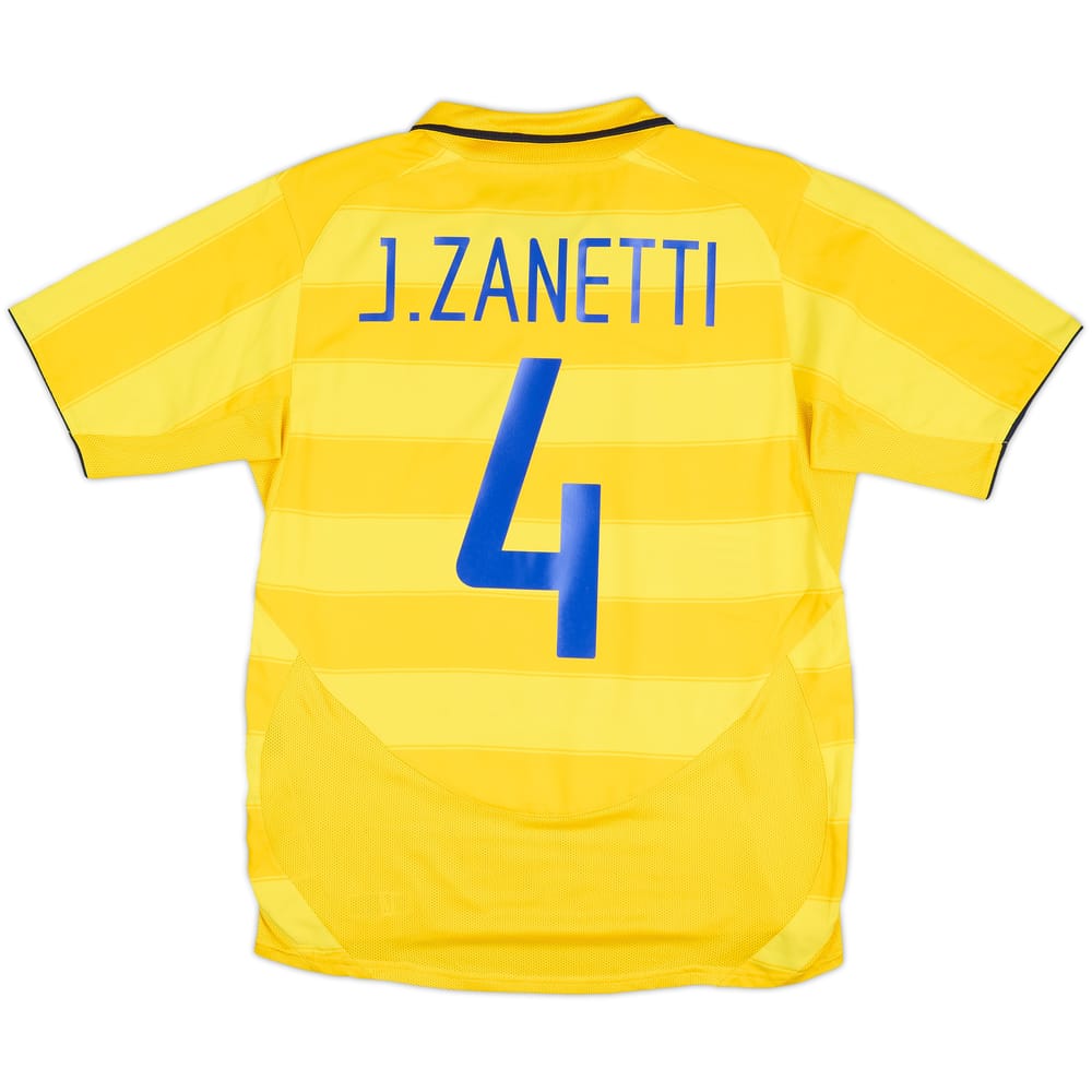 2003-04 Inter Milan Away Shirt J.Zanetti #4 - 5/10 - (S)