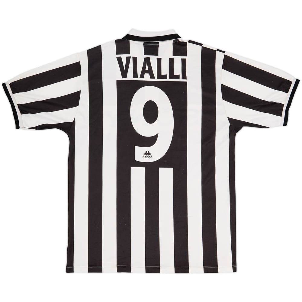 1995-97 Juventus Home Shirt Vialli #9 - 6/10 - (XL)