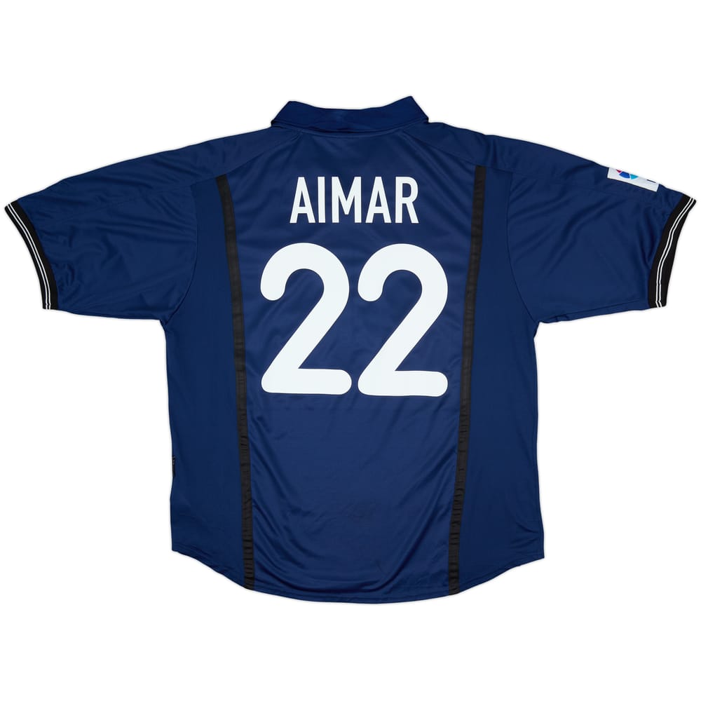2000-01 Valencia Away Shirt Aimar #22 - 8/10 - (XL)