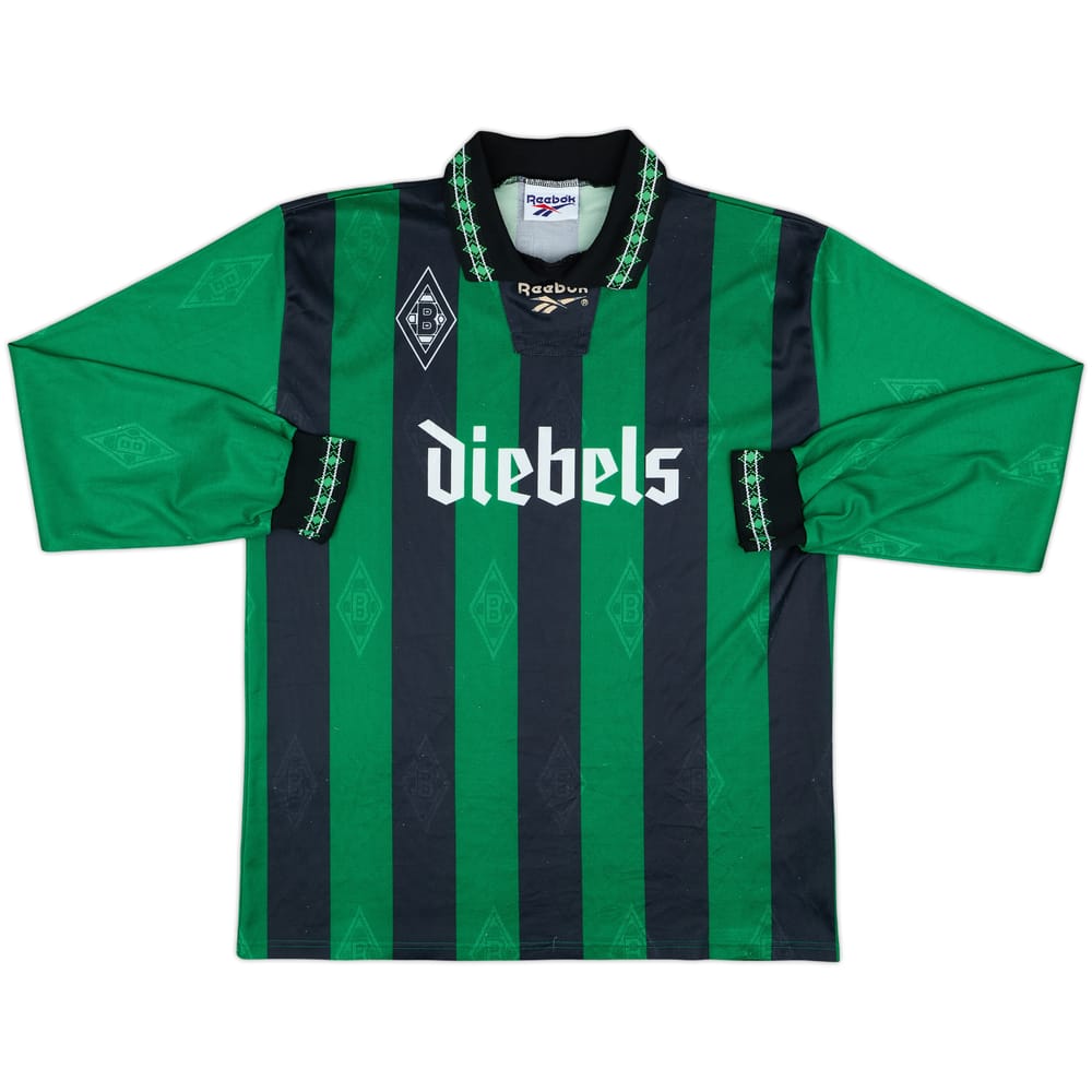 1995-96 Borussia Monchengladbach Away L/S Shirt - 6/10 - (M)
