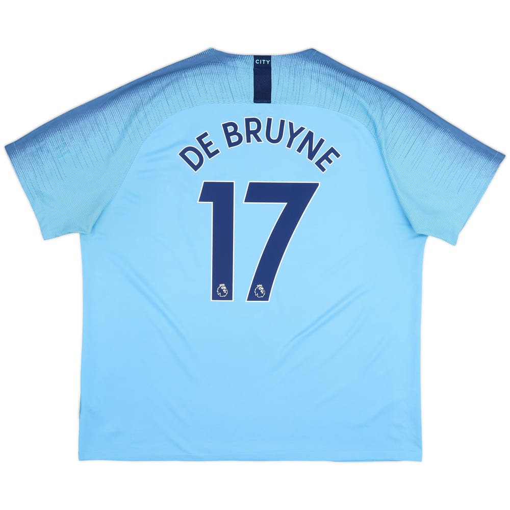 2018-19 Manchester City Home Shirt De Bruyne #17 - 8/10 - (XXL)