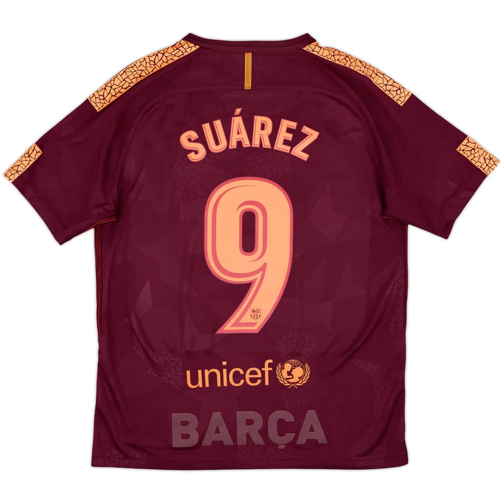 2017-18 Barcelona Third Shirt Suarez #9 - 8/10 - (M)