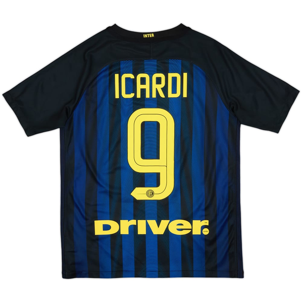 2016-17 Inter Milan Home Shirt Icardi #9 - 8/10 - (XL.Boys)