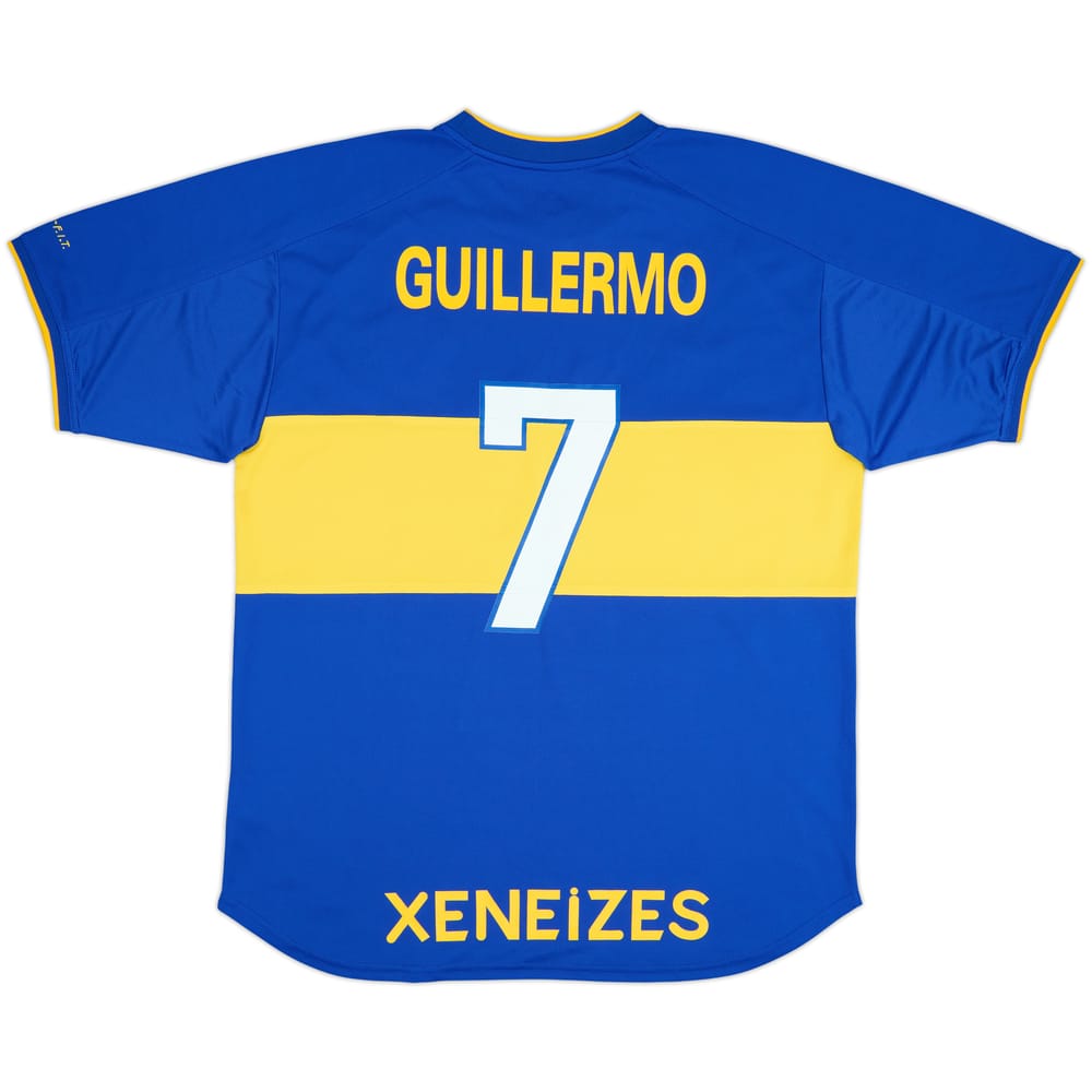 2000-01 Boca Juniors Special Edition 'Signed' Home Shirt Guillermo #7 - 9/10 - (XL)