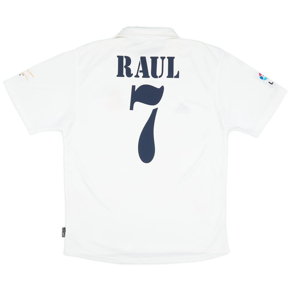 2001 Real Madrid Home Shirt Raul #7 - 8/10 - (M)