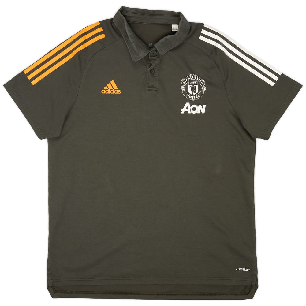 2020-21 Manchester United adidas Polo Shirt - 9/10 - (XL)