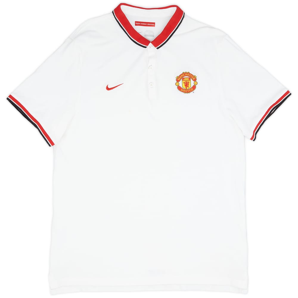 2013-14 Manchester United Nike Polo Shirt - 8/10 - (XL)