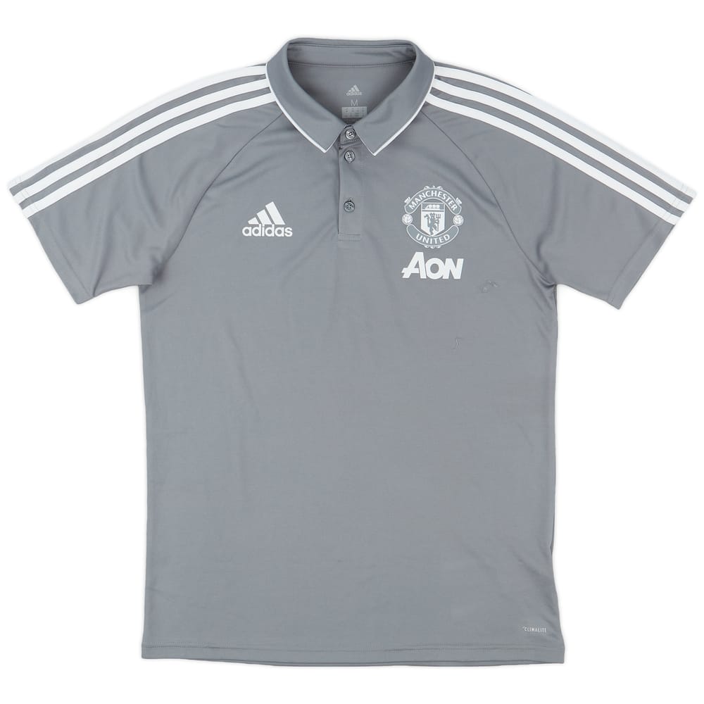 2017-18 Manchester United adidas Polo Shirt - 8/10 - (XL)