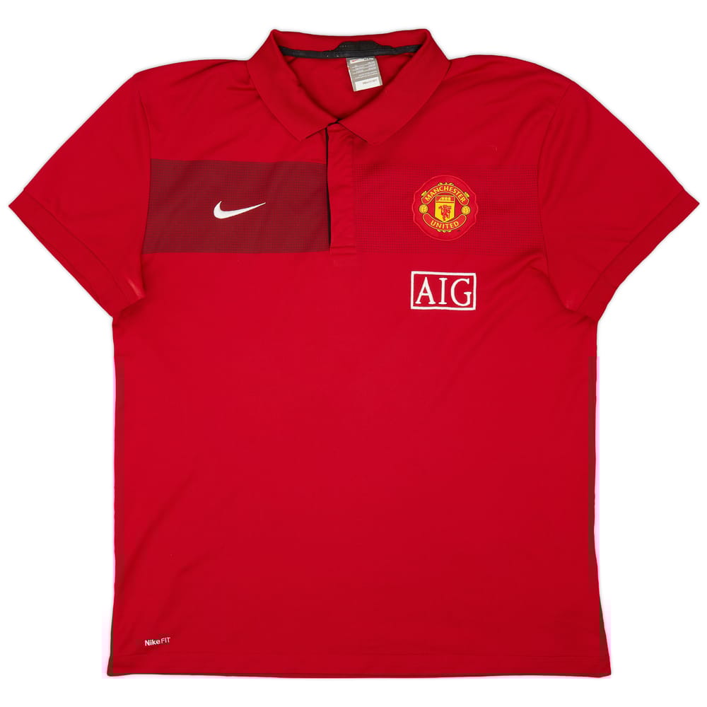 2010-11 Manchester United Nike Polo Shirt - 9/10 - (XL)