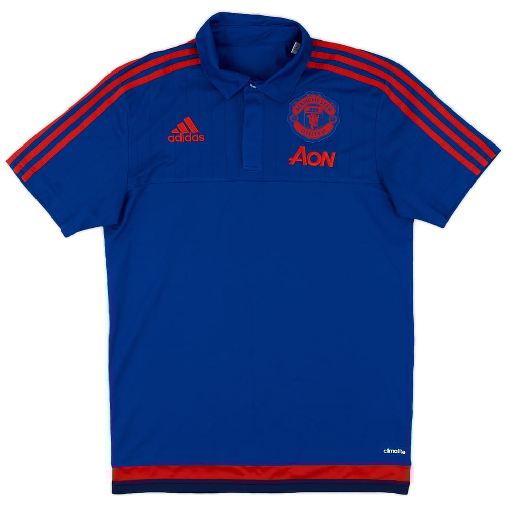 2015-16 Manchester United adidas Polo Shirt - 9/10 - (S)