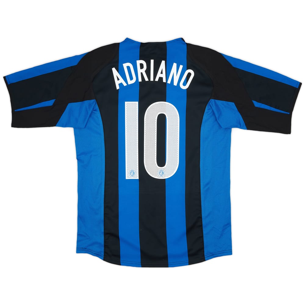 2004-05 Inter Milan Home Shirt Adriano #9 - 9/10 - (M)