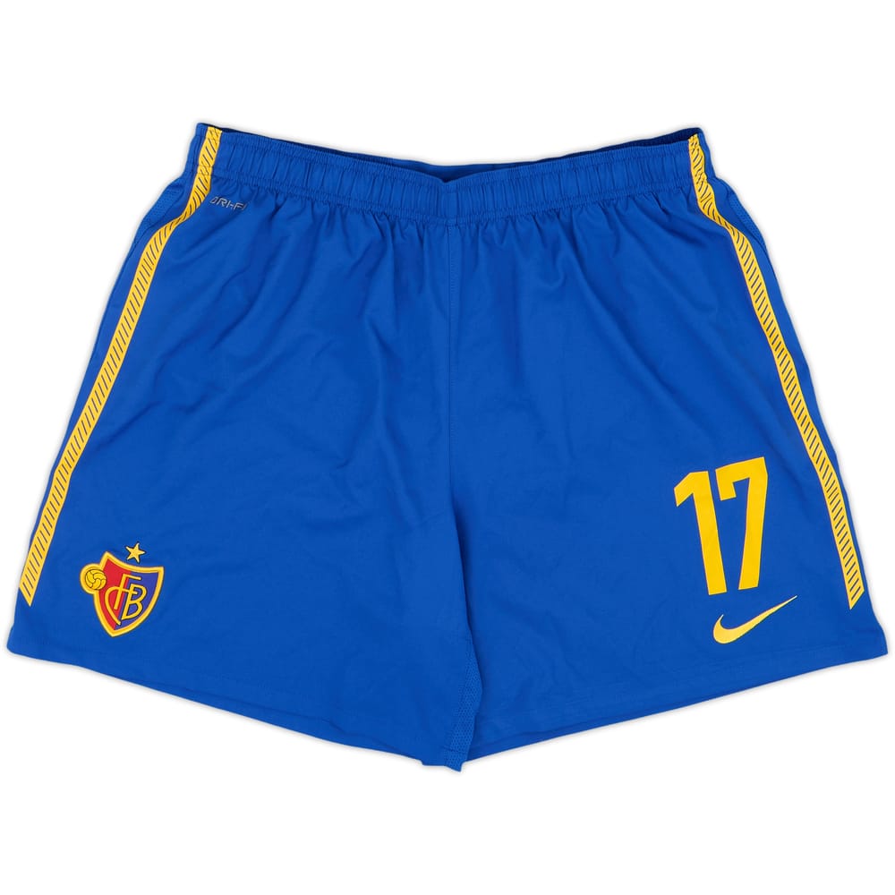 Shorts de local versión jugador del FC Basel 2010-12 #17 (Shaqiri) - 8/10 - (L)