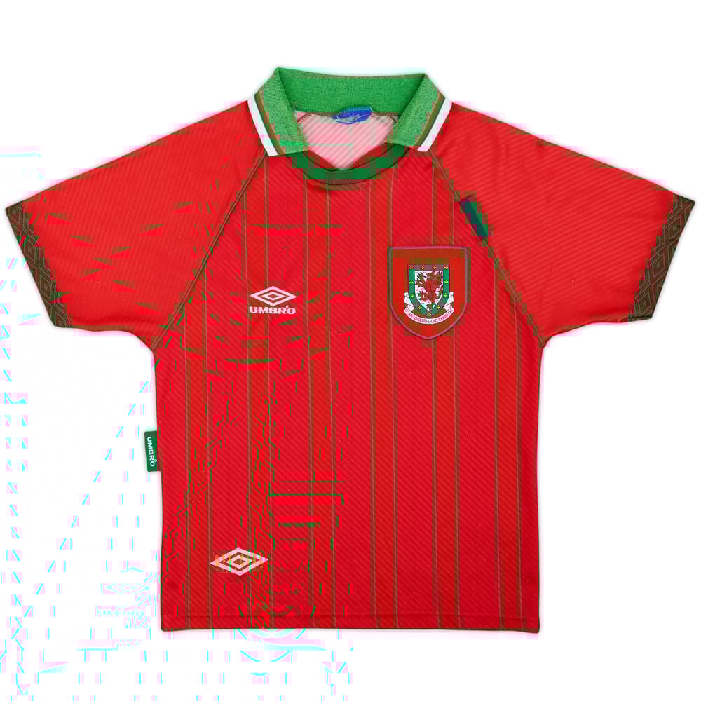 1994-96 Wales Home Shirt - 7/10 - (Y)